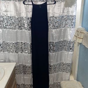 Sexy long black maxi dress open to offers